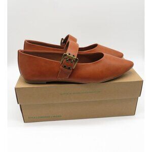 BC By Seychelles Spinning Around Chestnut Flats Buckle Strap Size 11 NWB